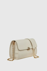 VERDE FASHION Borsa a tracolla in ecopelle con patta