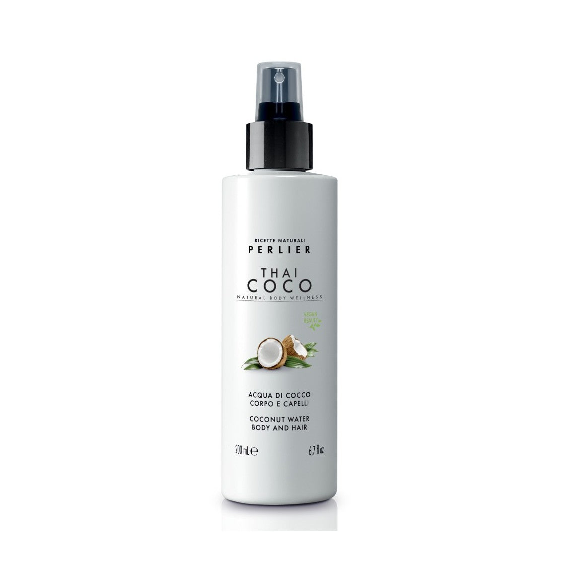 Perlier Thai Coco Acqua di Cocco Corpo e Capelli 200 ml