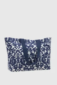 VERDE FASHION | Borsa mare in cotone fantasia cachemire