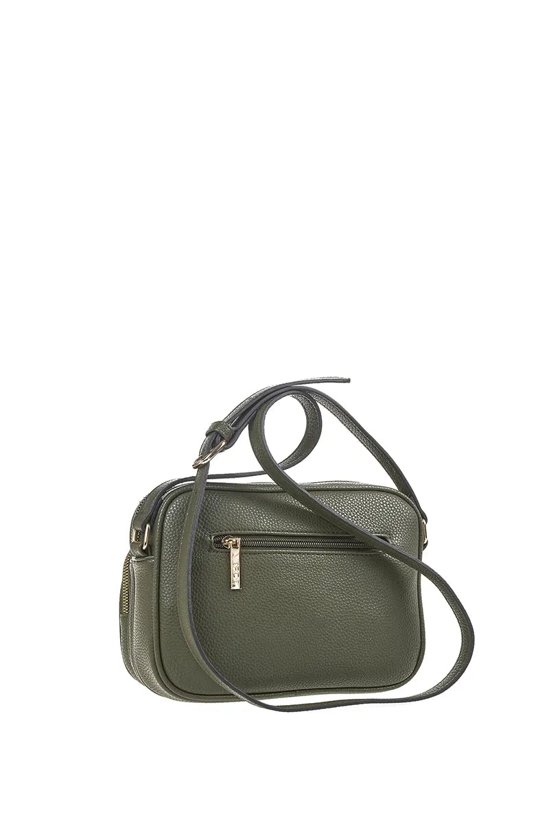 VERDE FASHION | Borsa a tracolla doppia zip