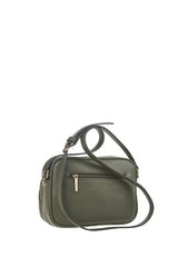 VERDE FASHION | Borsa a tracolla doppia zip