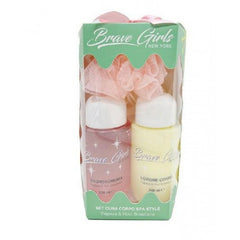 BRAVE GIRLS BAGNOSCHIUMA +LOZIONE CORPO +SPUGNA PAPAYA E NOCI BRASIL