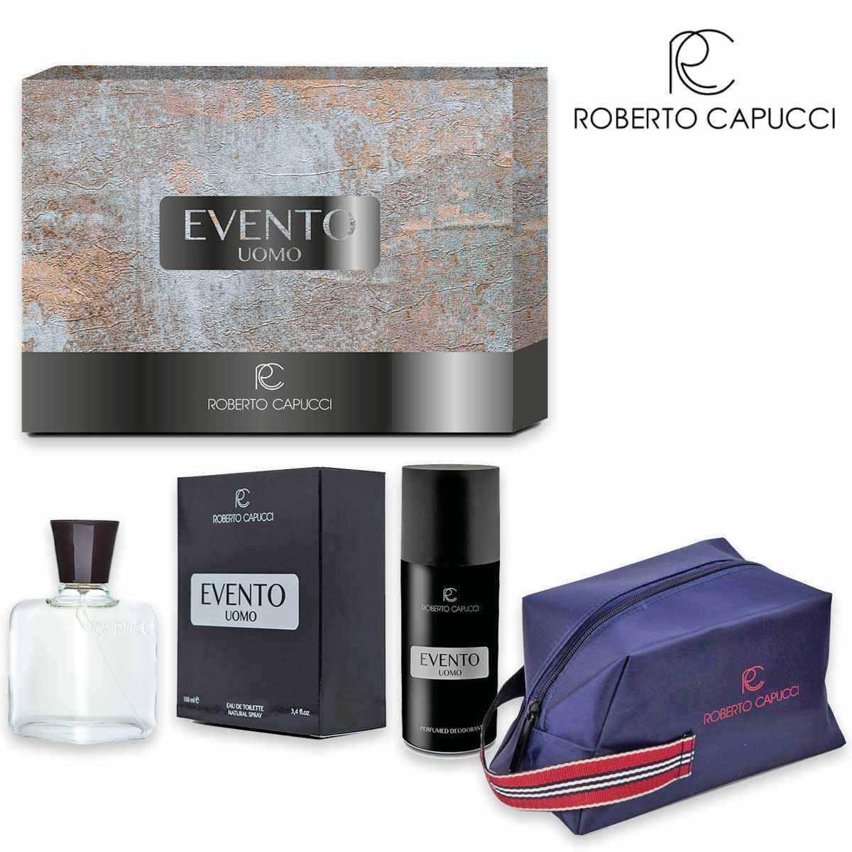 Roberto Capucci Cofanetto Evento Uomo After Shave + Perfumed Deodorant + Borsello