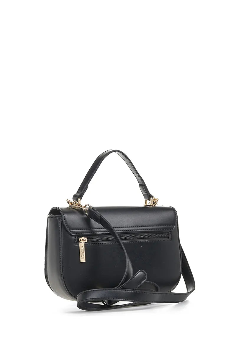 VERDE FASHION | Borsa con pattina e tracolla