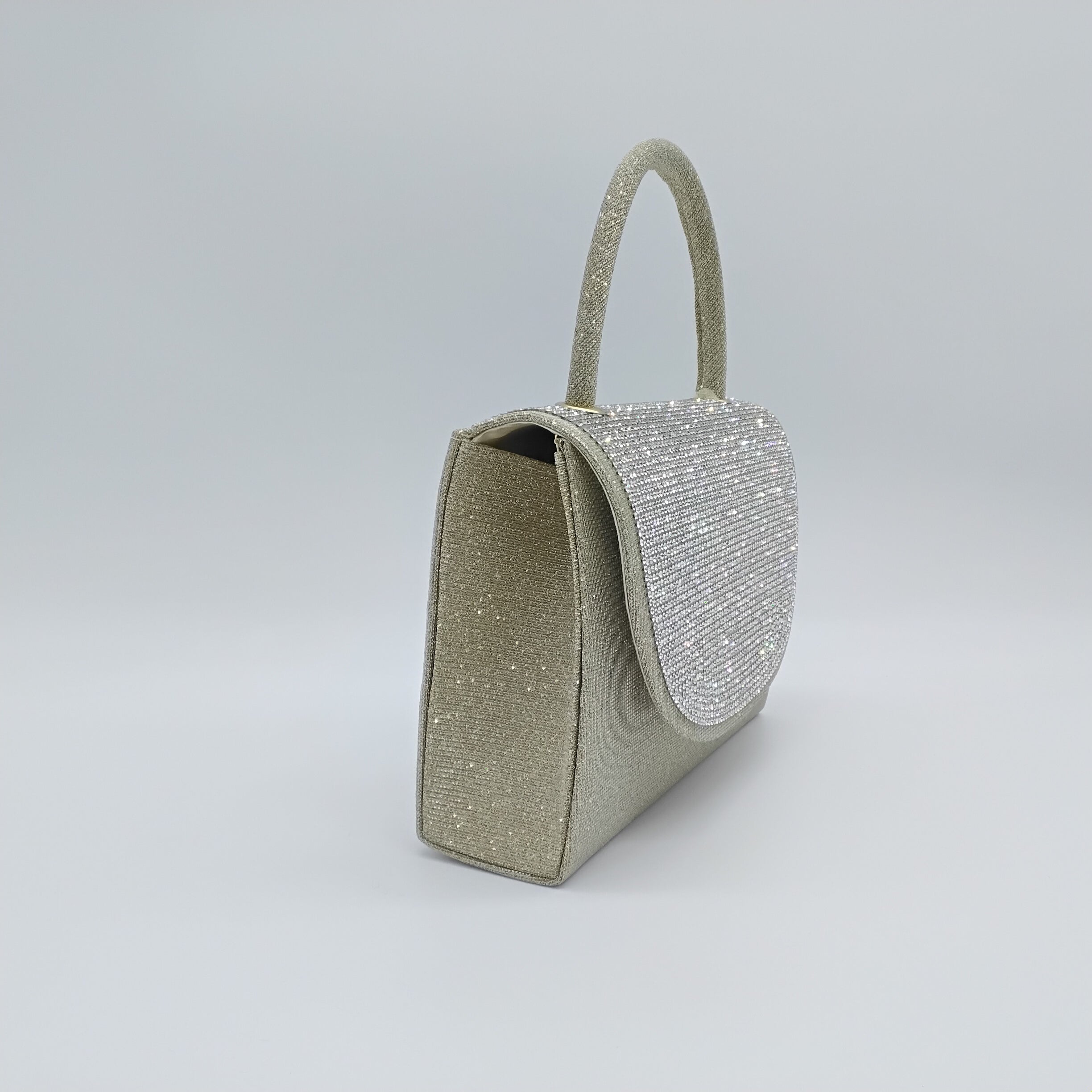 VERDE FASHION | Borsa a Mano con brillantini