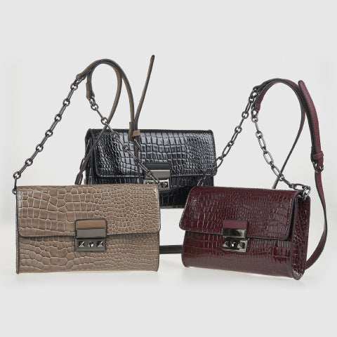 VERDE FASHION | Pochette Ecopelle Lucida