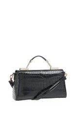 VERDE FASHION | Borsa a tracolla in ecopelle pitonata