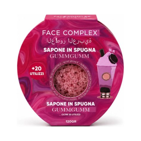 Face Complex Sapone in Spugna FARKAM 120 g – Spugna Saponata Profumata per Viso e Corpo – Detersione Delicata, Pelle Morbida e Luminosa – Oltre 20 Utilizzi