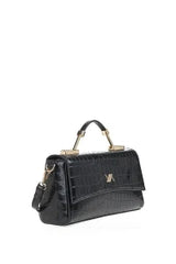 VERDE FASHION | Borsa a tracolla in ecopelle pitonata