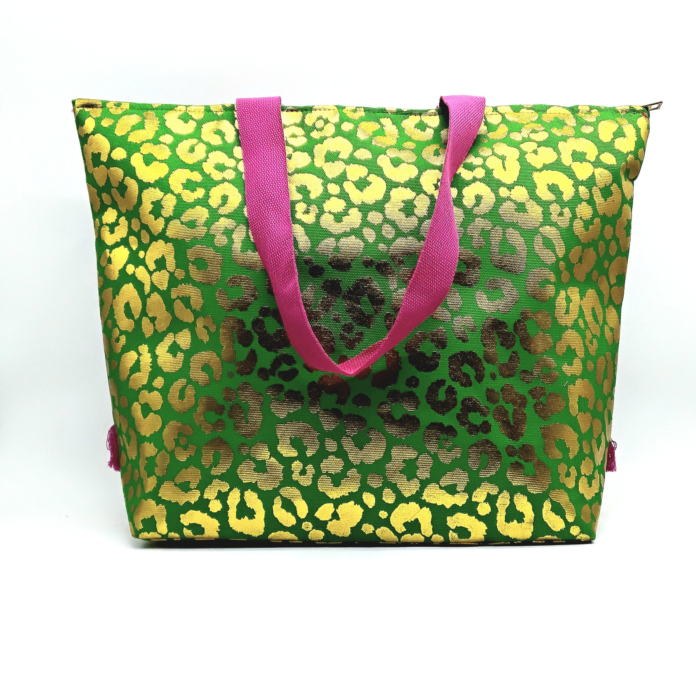 Emanuela Biffoli Borsa Mare Leopardata Verde