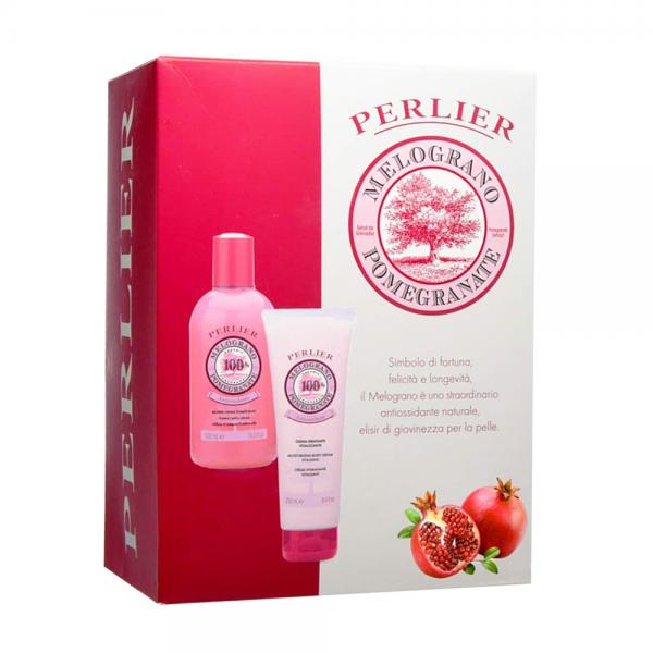 Perlier Cofanetto Melograno Pomegranate Bagno Crema + Crema Idratante