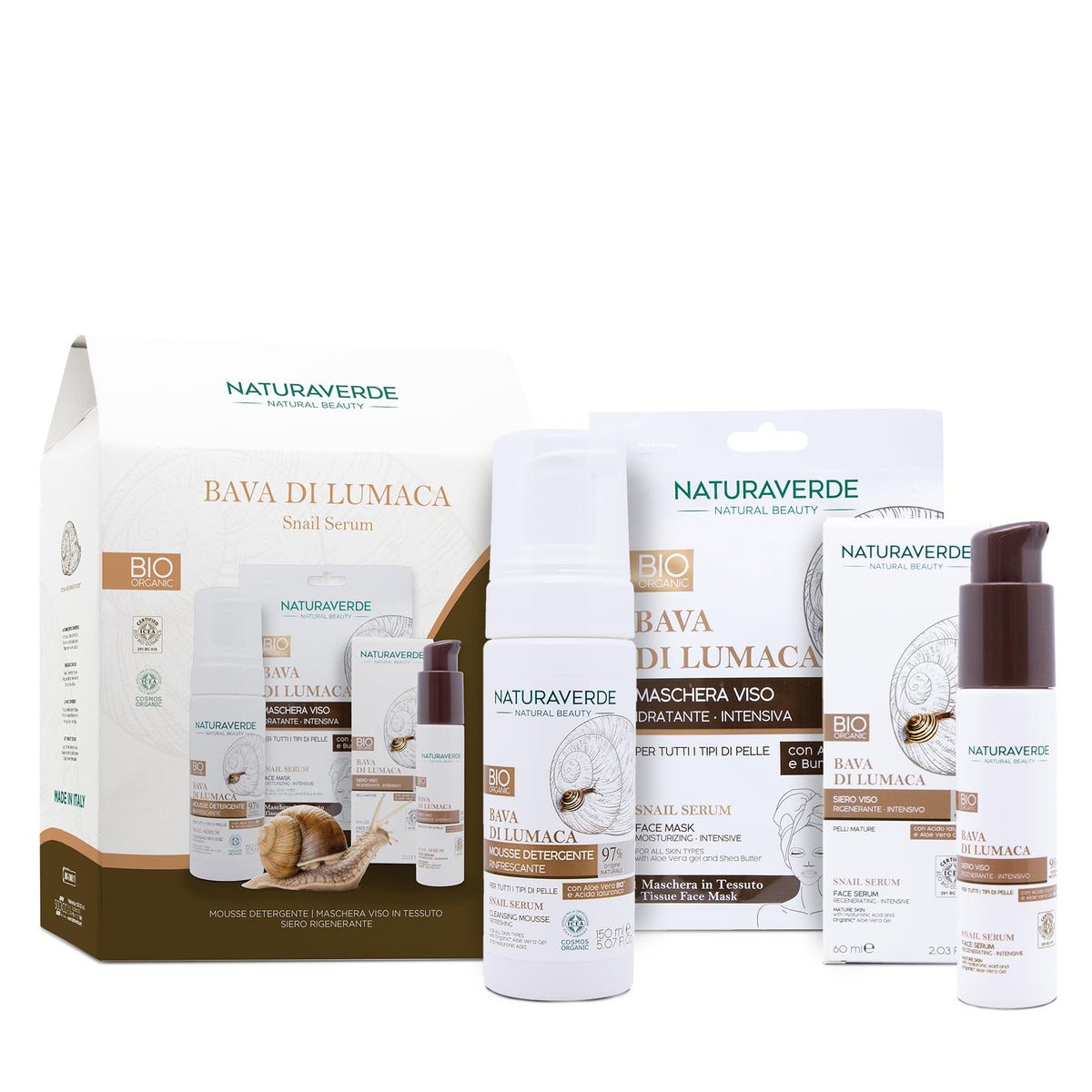Naturaverde Confezione Bava di Lumaca Snail Serum