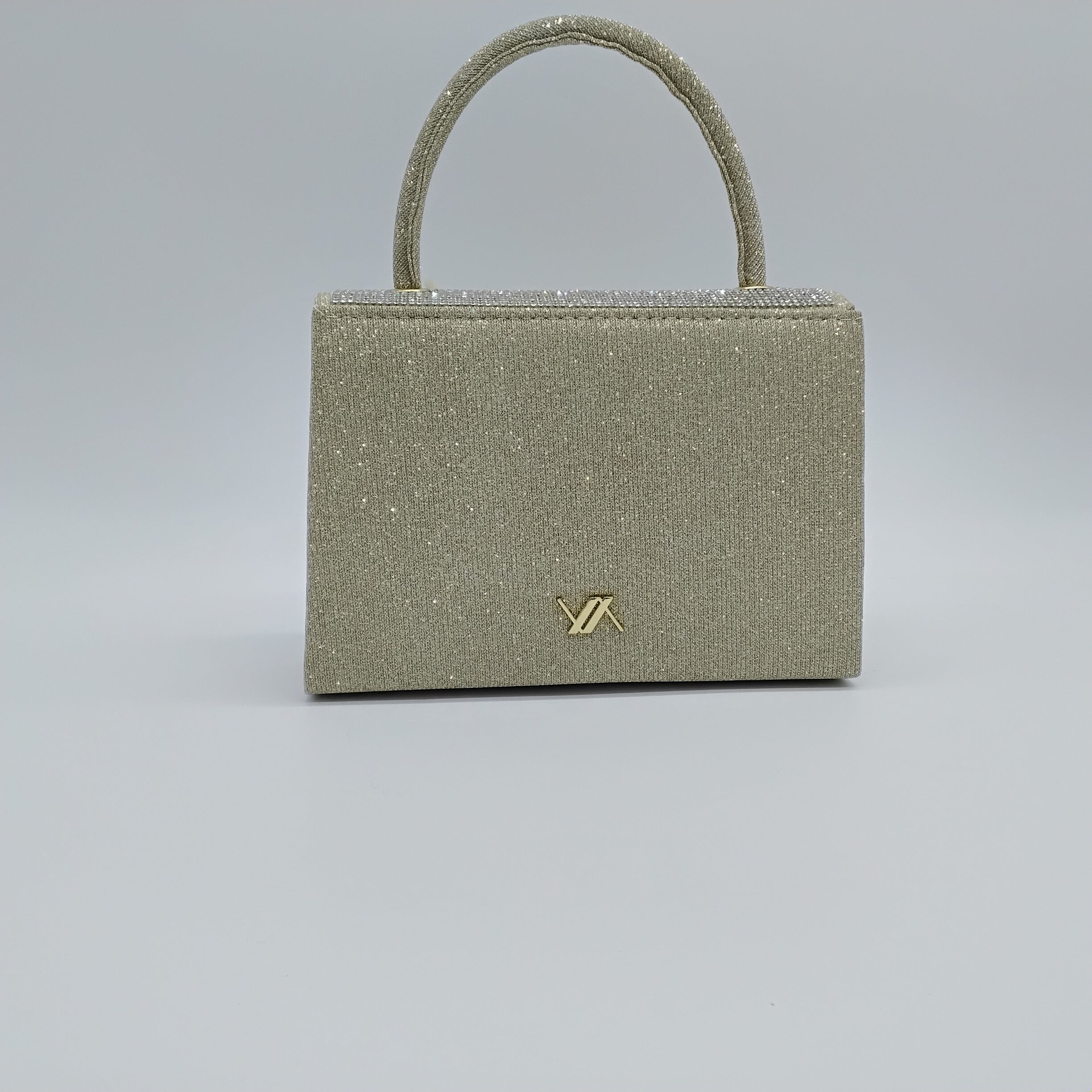 VERDE FASHION | Borsa a Mano con brillantini