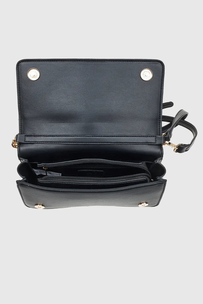 VERDE FASHION | Pochette intrecciata con patta