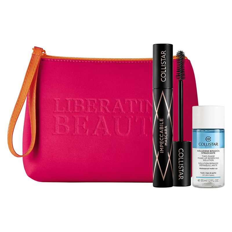 Collistar Cofanetto Mascara Impeccabile con Struccante Bifasico e Pochette