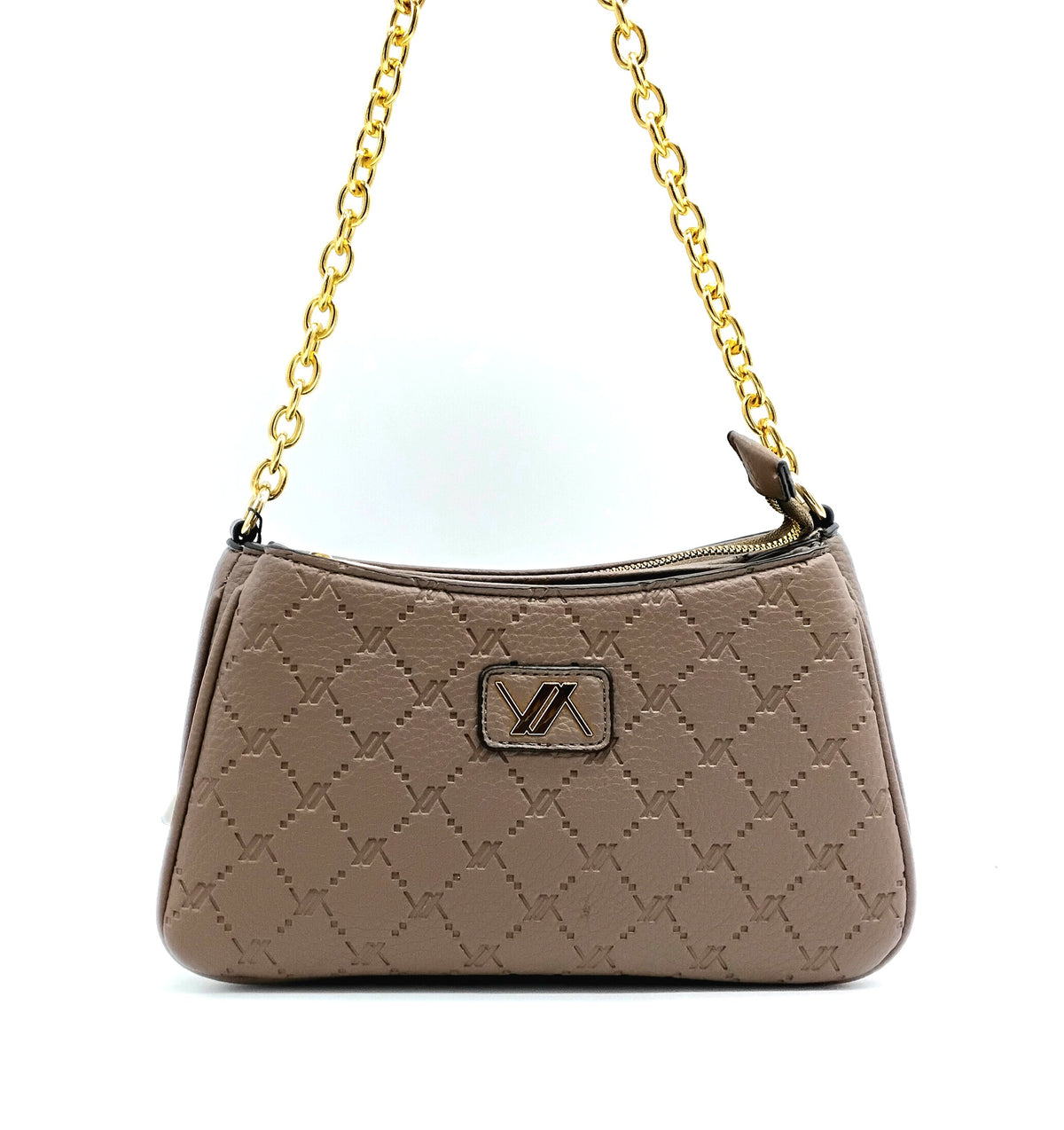 VERDE FASHION | Borsa a tracolla con trama rilievo