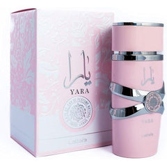 Yara Eau de Parfum da donna, elegante fragranza floreale e fruttata, profumo a lunga durata in una lussuosa bottiglia rosa, 100 ml