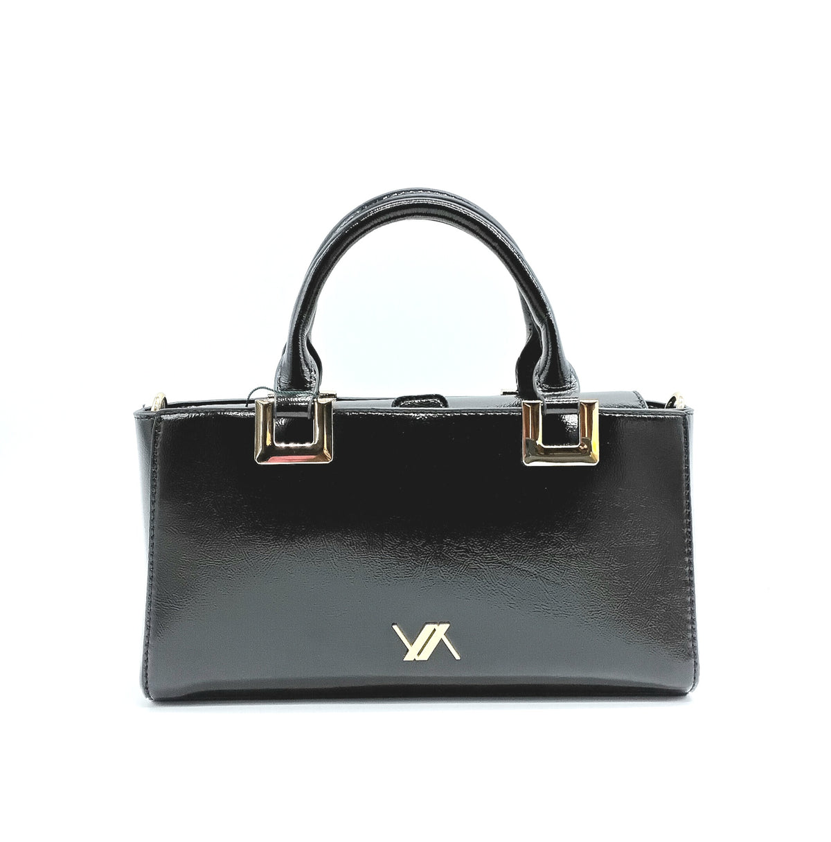 VERDE FASHION | Borsa a Mano Ecopelle Lucida