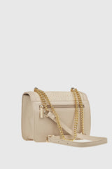VERDE FASHION Borsa Tracolla in rafia ed ecopelle