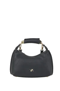 VERDE FASHION | Borsa con manico in metallo e tracolla