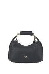 VERDE FASHION | Borsa con manico in metallo e tracolla