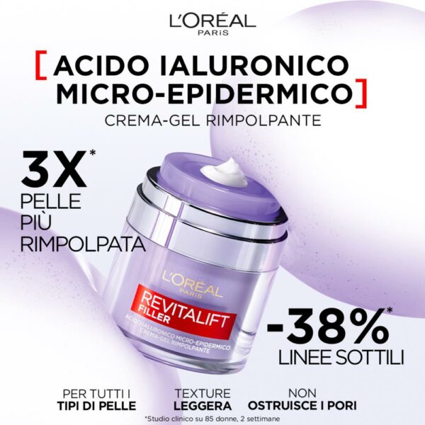 L'OREAL Revitalift Filler Crema-Gel Acido Ialuronico 50ml