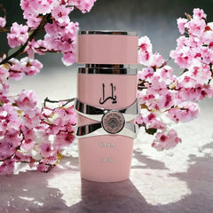 Yara Eau de Parfum da donna, elegante fragranza floreale e fruttata, profumo a lunga durata in una lussuosa bottiglia rosa, 100 ml