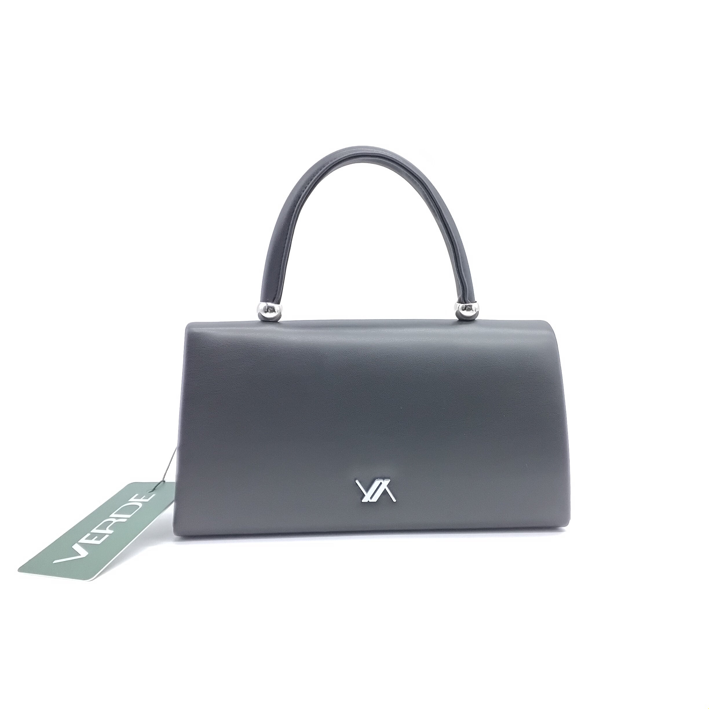 VERDE FASHION | Borsa a Mano Nera 01-0001945