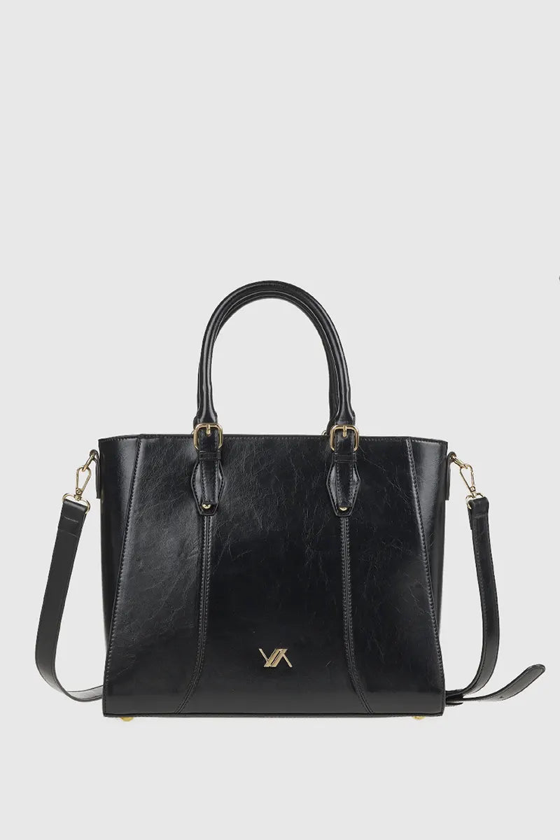 VERDE FASHION | Borsa a spalla in ecopelle verniciata