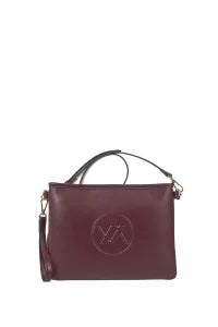 VERDE FASHION | Pochette a busta con logo a rilievo