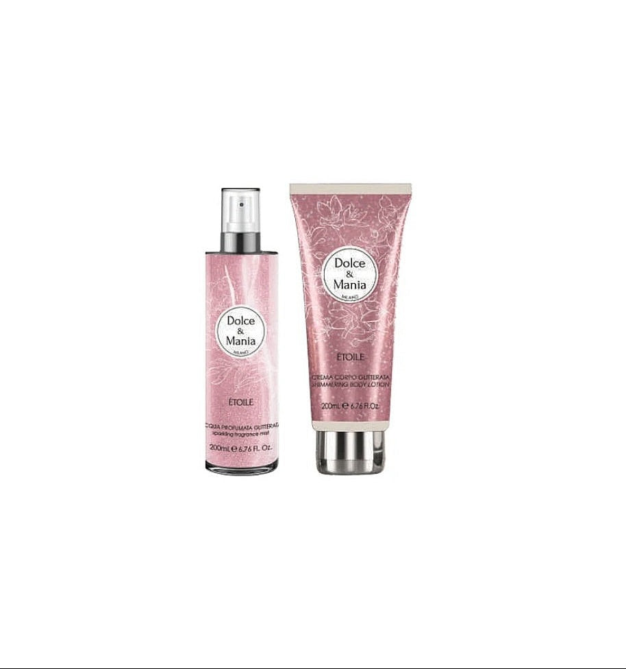 Dolce&Mania Confezione Étoile Acqua Profumata e Crema Corpo Glitterata