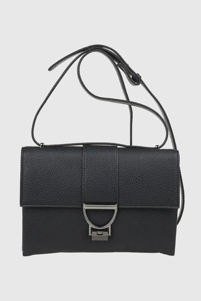 VERDE FASHION | Borsa a tracolla dettaglio metallo