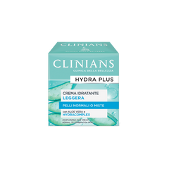 Clinians Hydra Plus Crema Idratante Leggera per Pelli Normali o Miste 50ml