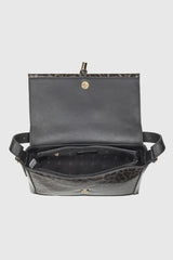 VERDE FASHION | Borsa a spalla maculata in vernice