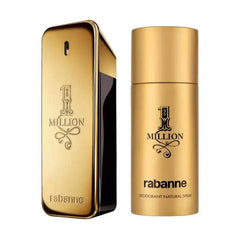 Paco Rabanne One Million Cofanetto Regalo Uomo Profumo Eau De Toilette Spray 100 Ml e Deodorante Spray 150 Ml