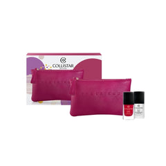 COLLISTAR Puro Smalto Nail Lacquer + 3 in 1 Base Rafforzatore Fissatore + Pochette - Edizione Limitata