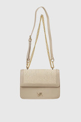 VERDE FASHION Borsa Tracolla in rafia ed ecopelle