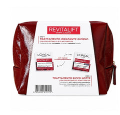L'Oréal Paris Revitalift Set Crema Giorno + Crema Notte Anti-Rughe con Beauty Case