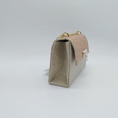 VERDE FASHION | Borsa con catena 01-0001952