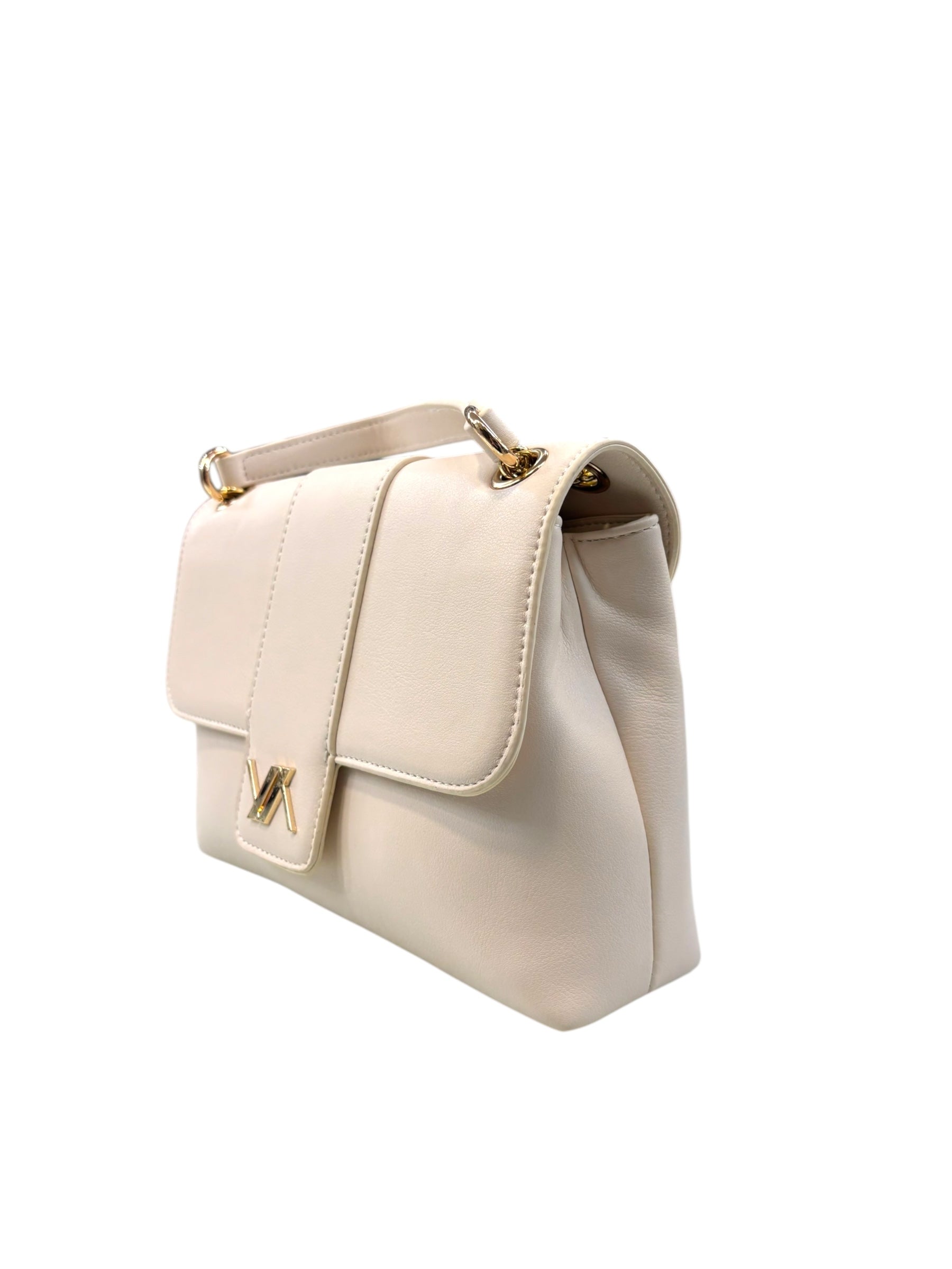 VERDE FASHION Borsa a Tracolla Ivory