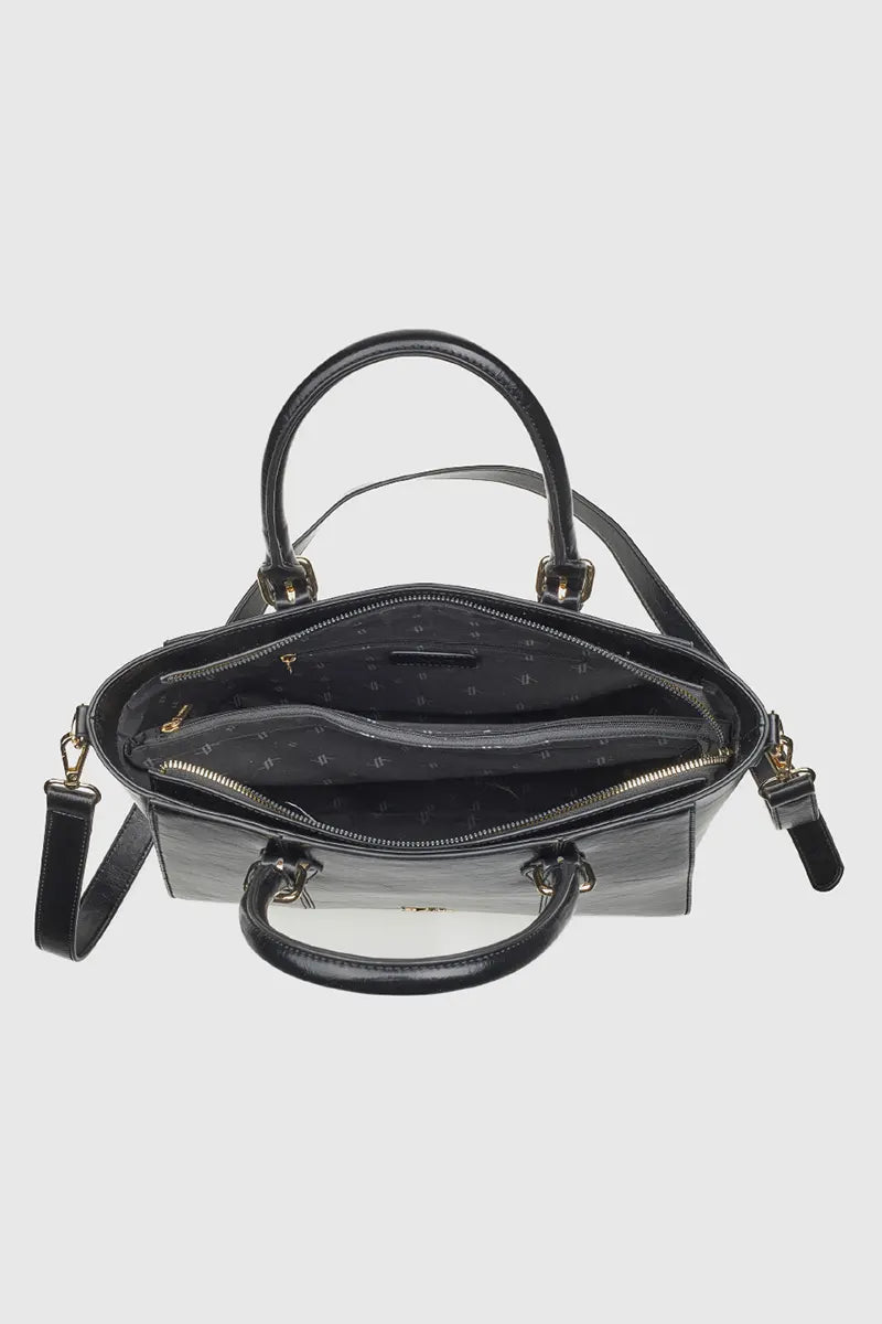VERDE FASHION | Borsa a spalla in ecopelle verniciata