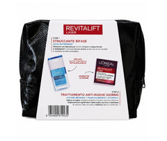 L'Oréal Paris Revitalift Laser Kit Regalo Anti-Età Crema Giorno + Struccante Bifase con Pochette