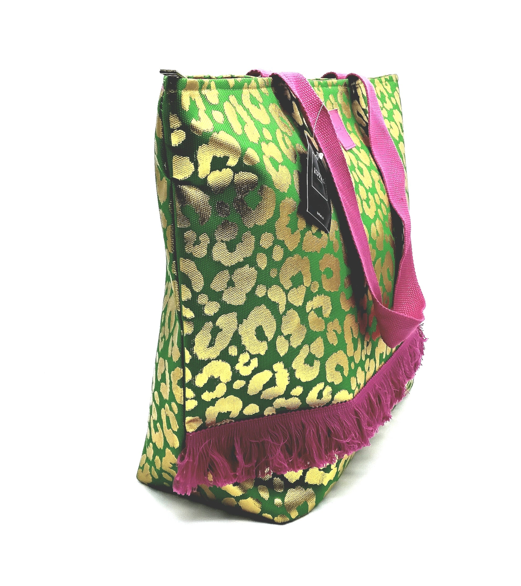 Emanuela Biffoli Borsa Mare Leopardata Verde