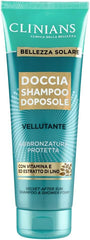 CLINIANS | Doccia Shampoo Doposole Vellutante, con Vitamina E ed Estratto di Lino, 250mL
