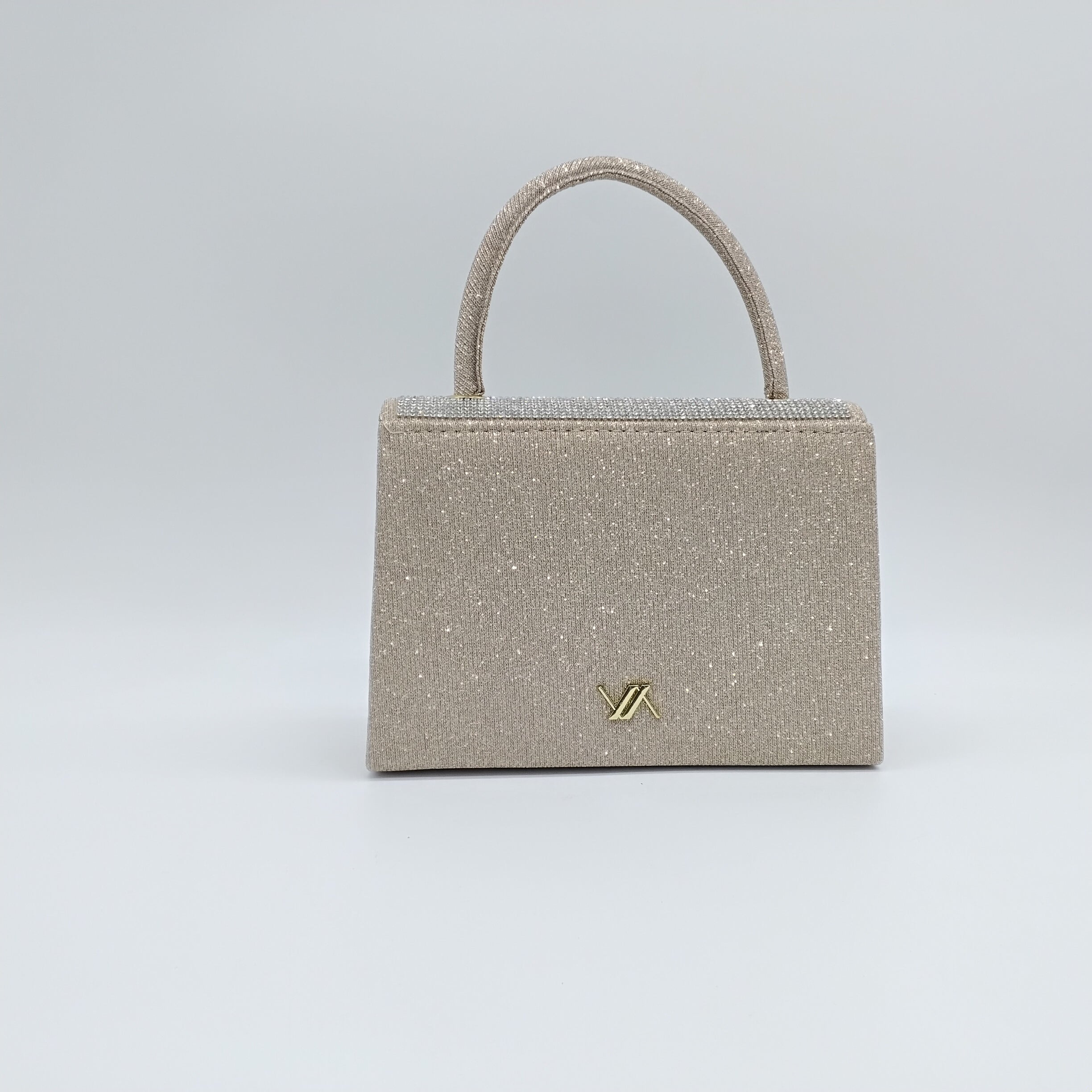 VERDE FASHION | Borsa a Mano con brillantini