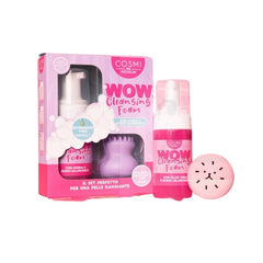 Cosmi WOW Cleansing Foam Detergente Viso 100ml con Spazzola Esfoliante