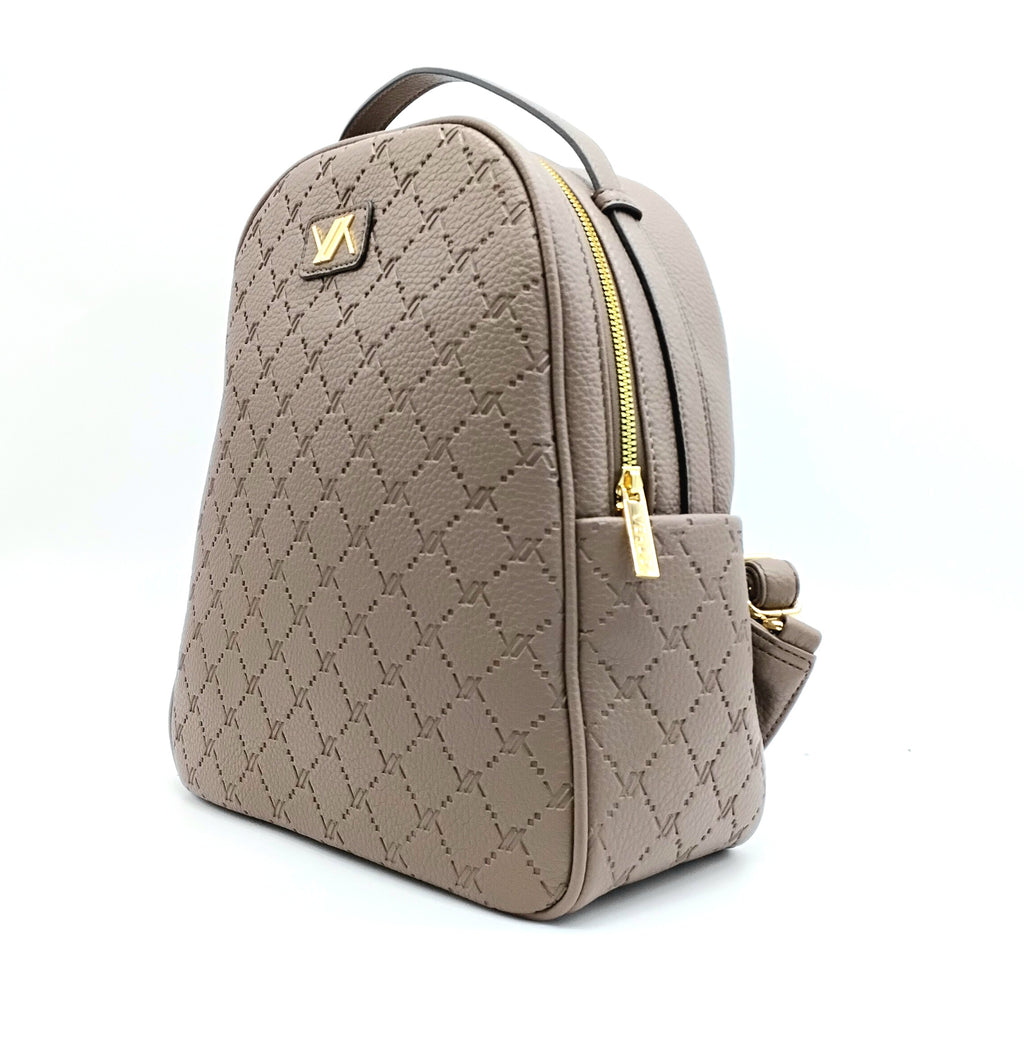 VERDE FASHION | Zaino in ecopelle con trama rilievo