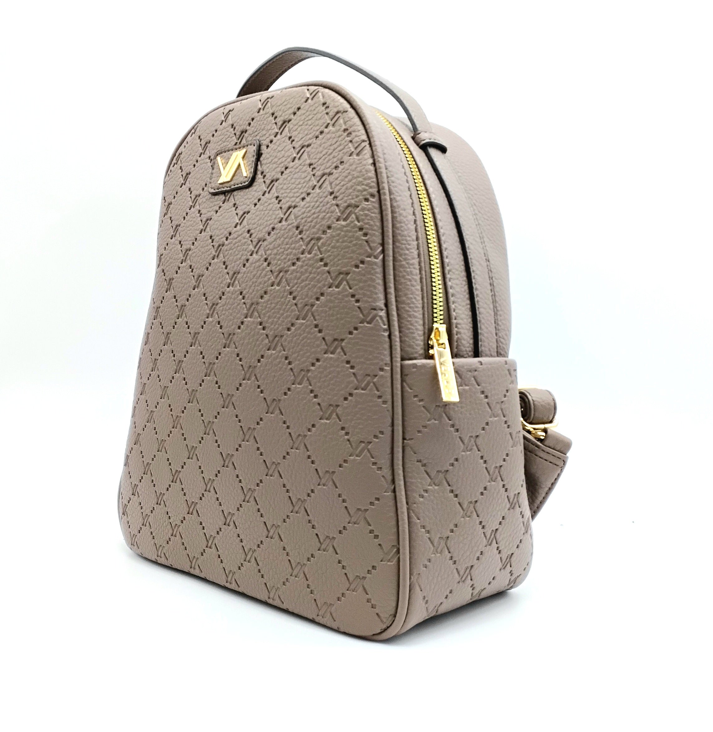 VERDE FASHION | Zaino in ecopelle con trama rilievo