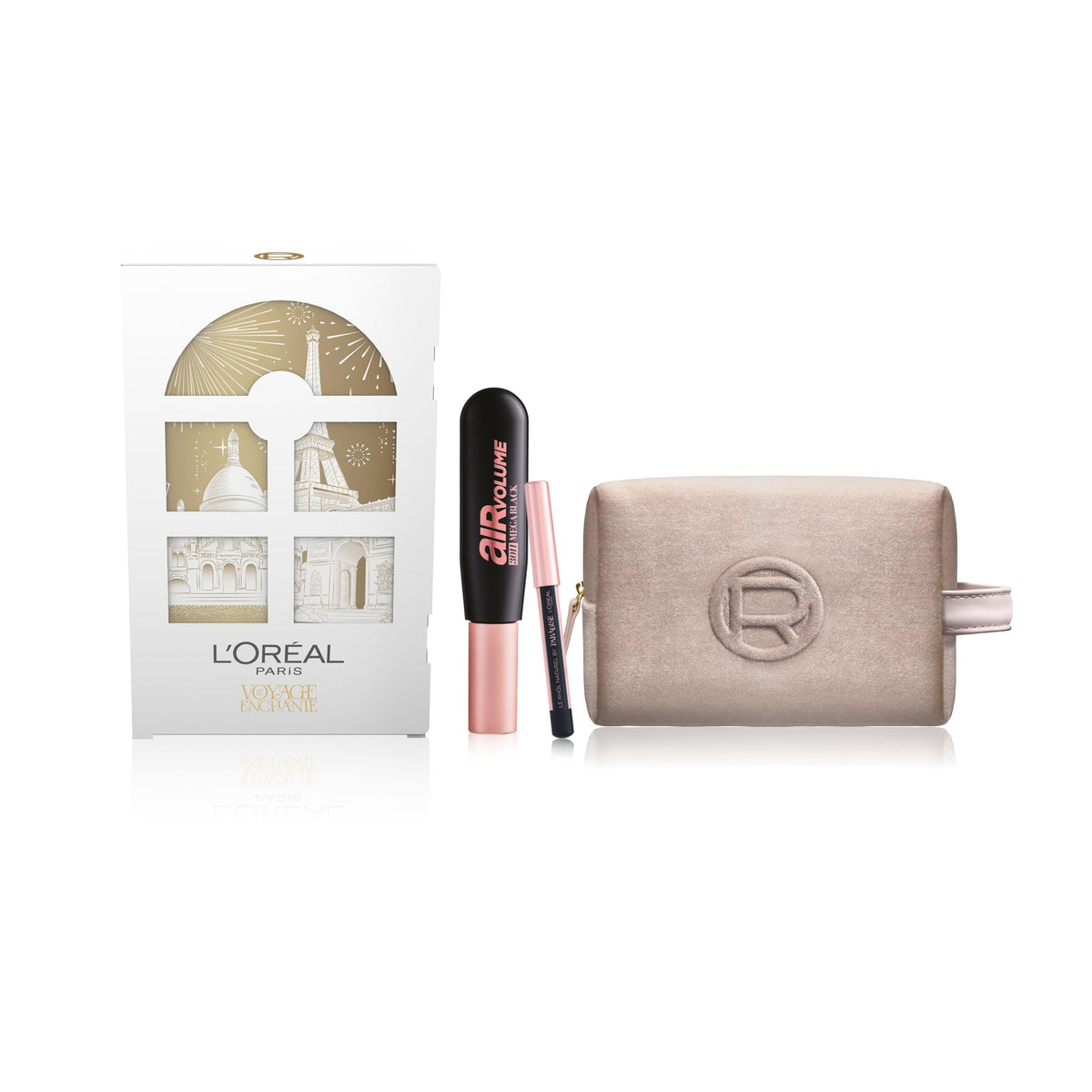 L'OREAL Voyage Enchante Mascara Air Volume + Mini-Matita e Maxi Pochette