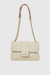 VERDE FASHION | Borsa con pattina loghi